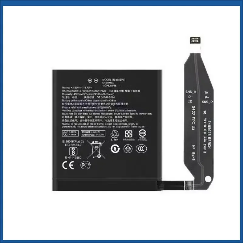 Фото Аккумулятор для мобильного телефона C11P2102 3.89V 4150mAh для Asus Zenfone 9 ZS696KS, высококачественный перезаряжаемый аккумулятор №2
