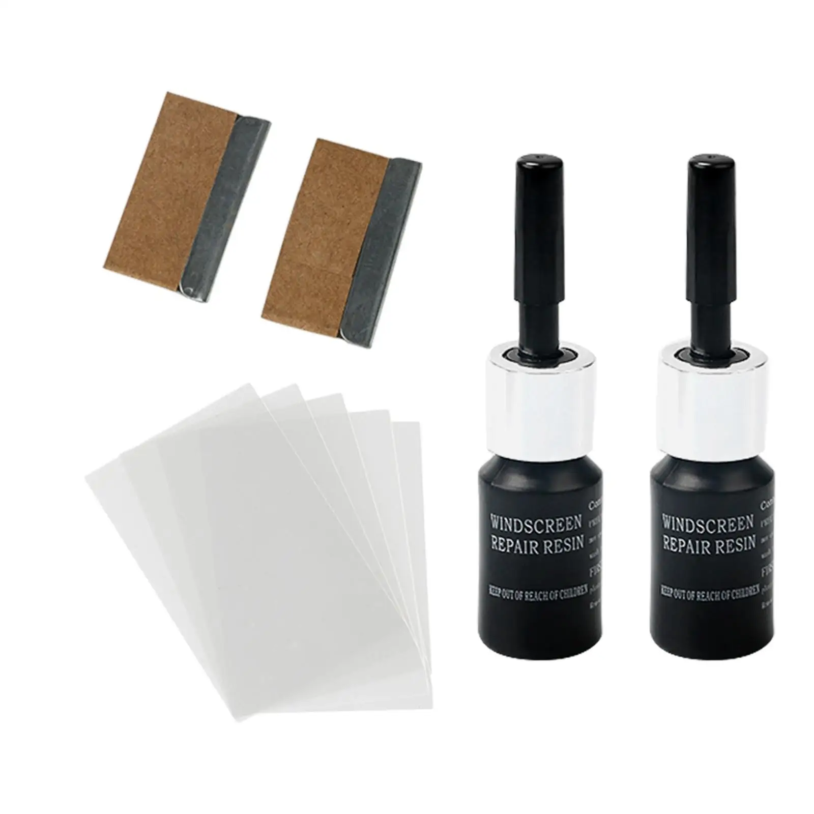 

2x Car Window Glass Set, Windshield Resin Crack Tool DIY Vehicles Windscreen Tools