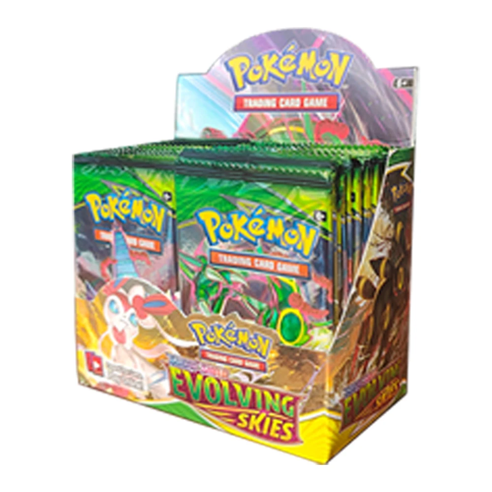 

Carte Pokémon TCG: Sword & Shield-Evolving Skies Booster Display Box (36 Packs) Card Pikachu Pokemon Game Kids Toys Cards