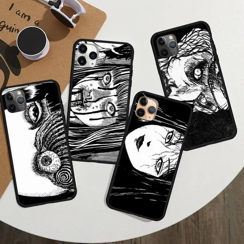 

Horror Comics Junji Ito Phone Case For iphone 12 11 13 7 8 6 s plus x xs xr pro max mini shell