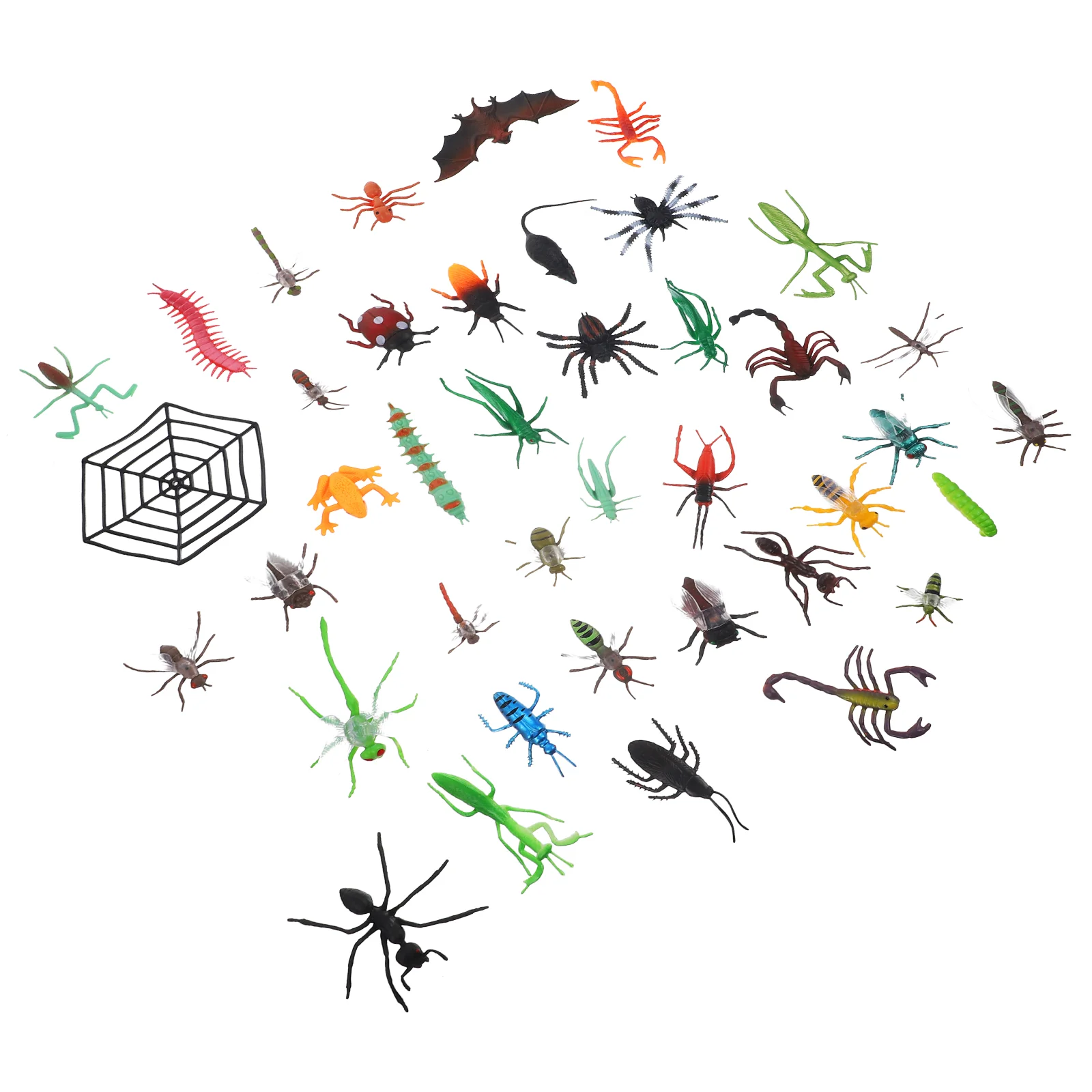 

39 Pcs Insect Model Mini Animal Toys Lifelike Bug Figures Display Children Insects Models Simulation Plastic Didactic