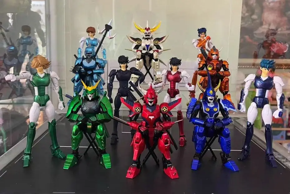 Фото В наличии: Коллекционная фигурка Sentinel Yoroiden Samurai Troopers Ronin Blaze Flame God, модель аниме-персонажа, кукла, экшн-фигурка №3