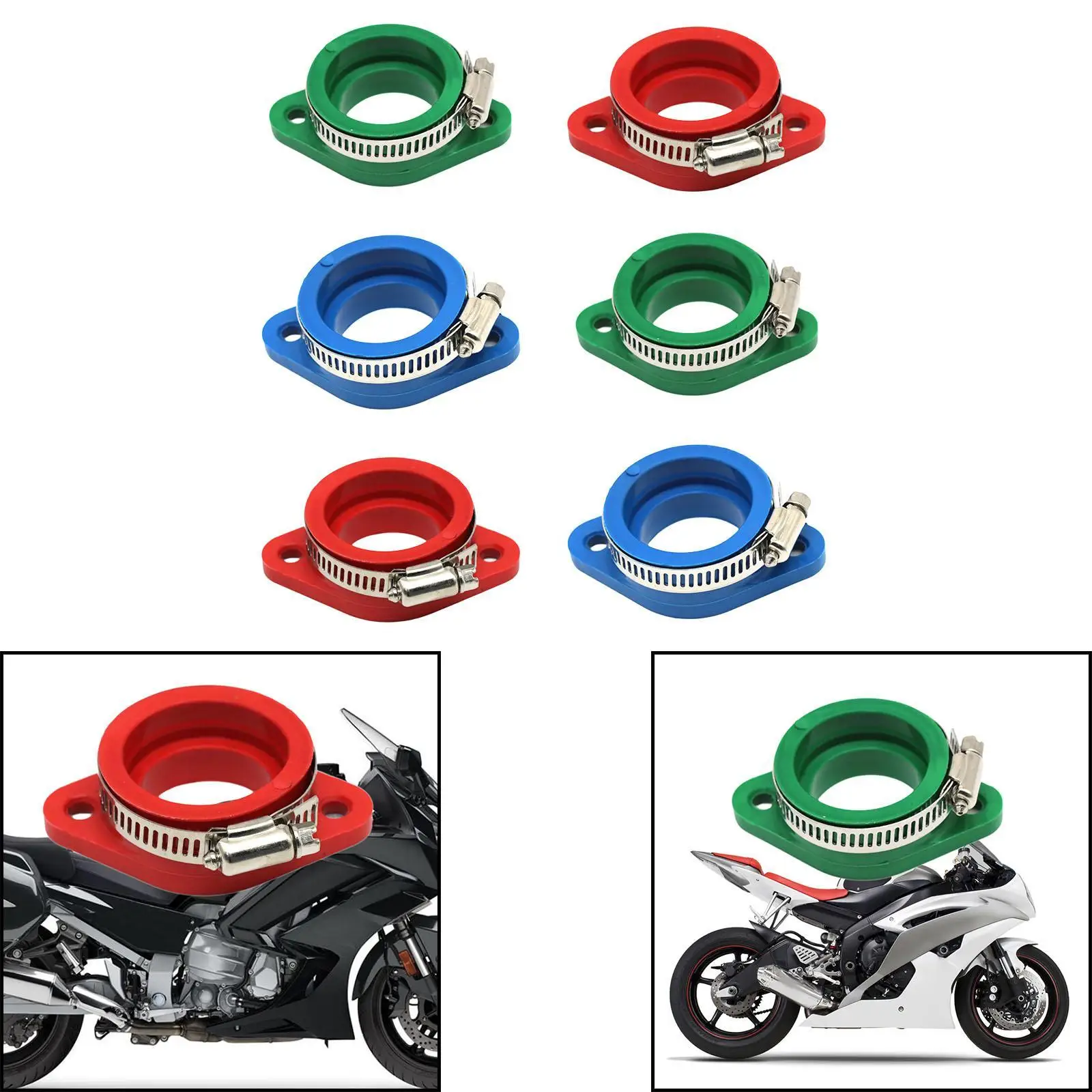 Впускной Интерфейс карбюратора мотоцикла впускная труба для телефона с зажимом