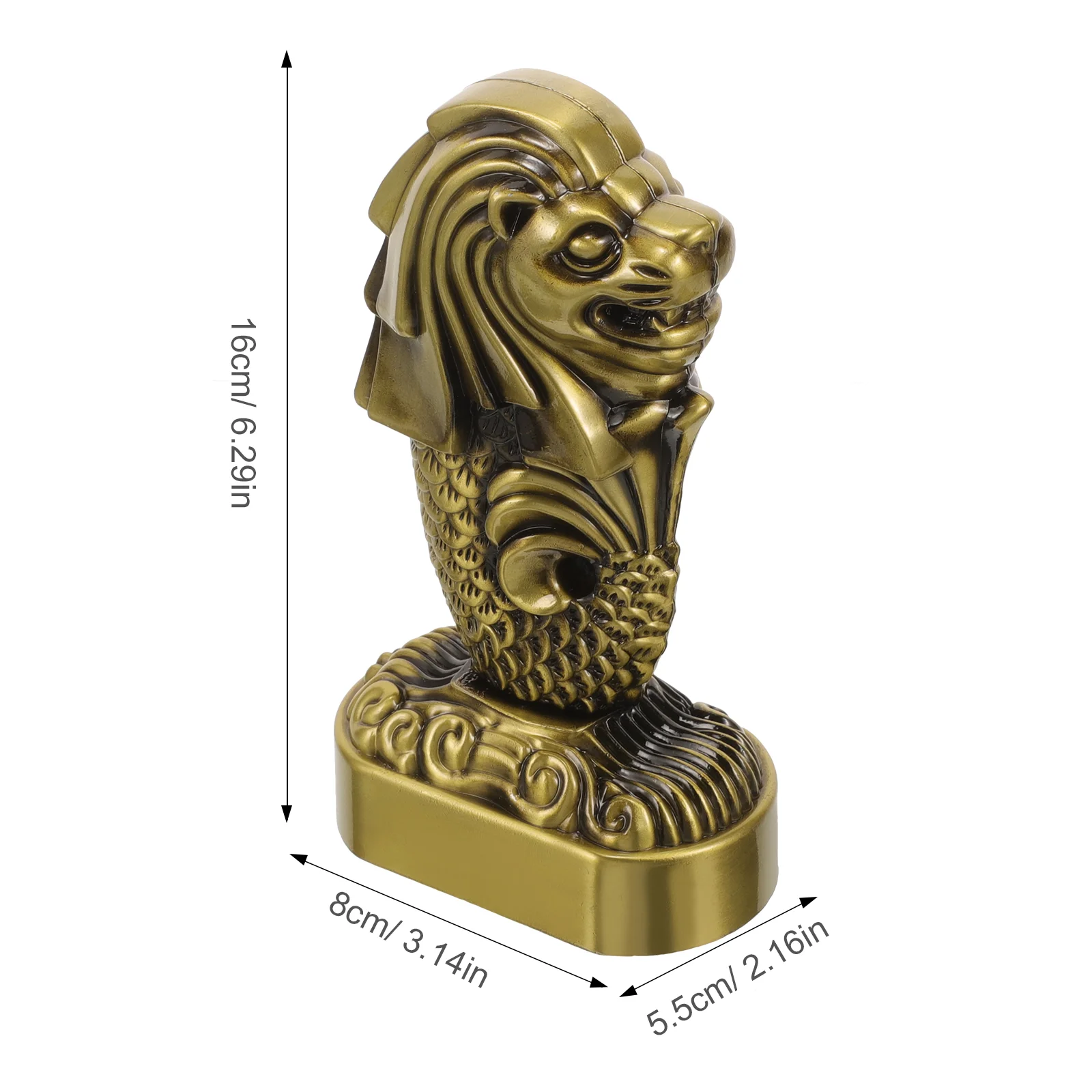 Статуя животного фэн-шуй орнамент с левом металлическая скульптура модель офиса