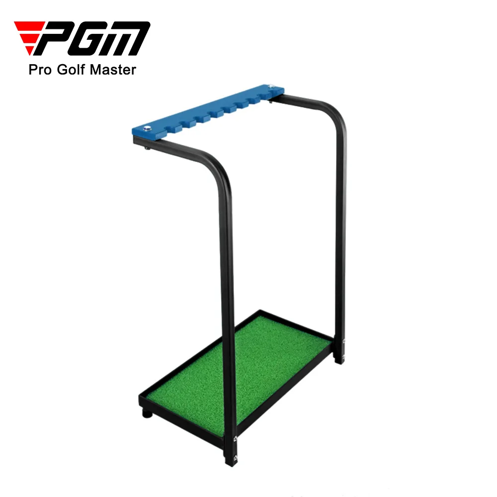 

Pgm Golf Club Display Rack Metal Shelf Organizer Golf Clubs Ball Stand Holder Supplies Support 9 / 18 Hole Pole Ports Shelf