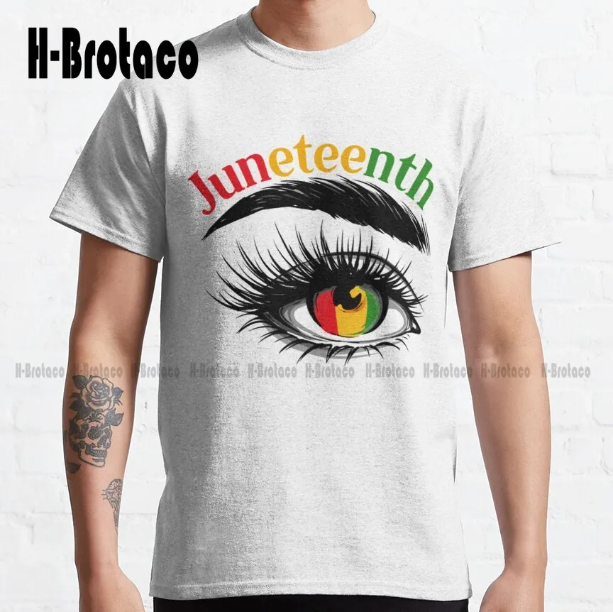 

Классическая женская футболка в Африканском и американском стиле с черными глазами гордости, летние рубашки для женщин, дышащая хлопковая ...