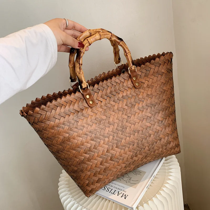 

2022 New Fashion Ladies Versatile High Quality Woven Bag Famous Luxury Designer Large Capacity Handbag Vegetable Basket Cc Sac