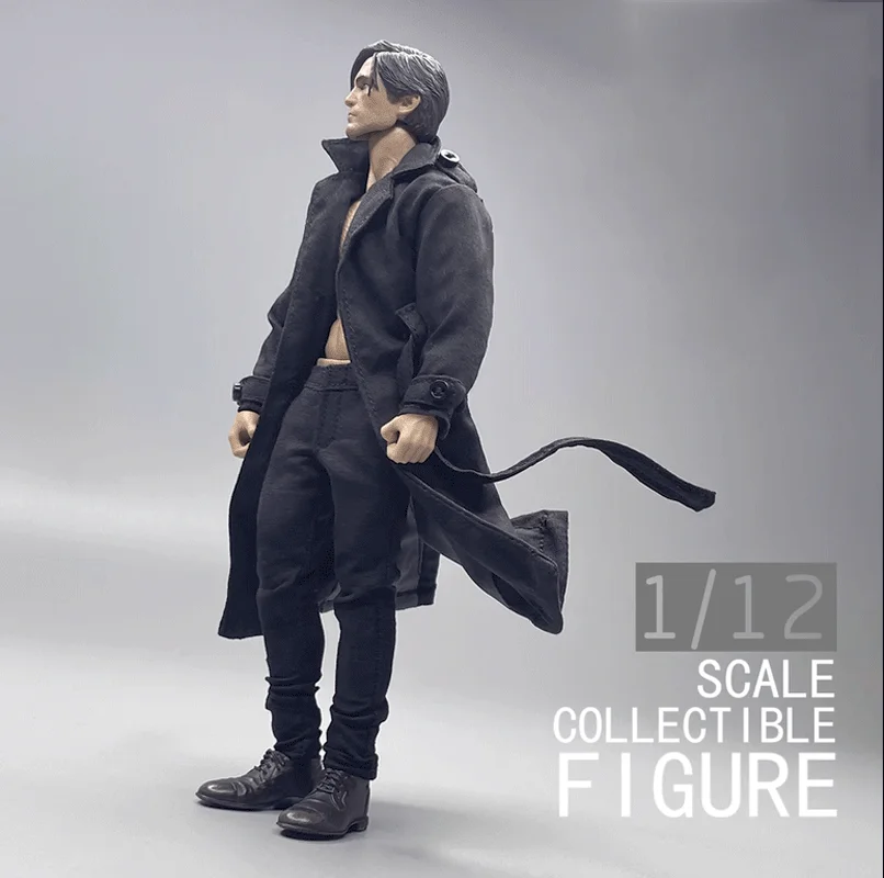

[only coat]1/12 Soldier Clothes Wind Coat Overcoat Model for 12'' figure