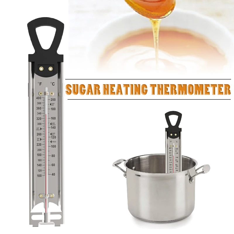 

Stainless Steel Cooking Thermometer Jam Jelly Candy Sugar Craft Thermometers Kitchen Deep Fry Measurement Analysis Instruments