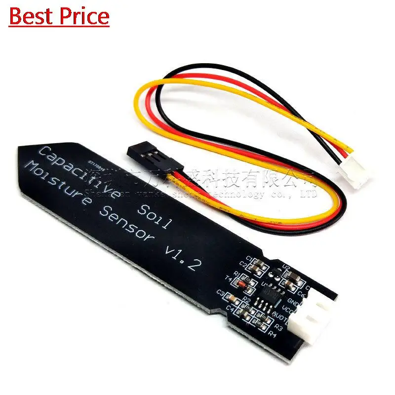 

Dhl 100Pcs Capacitive Soil Moisture Sensor Module Corrosion Resistant Wide Voltage Wire Analog Capacitive Soil Moisture V1.2