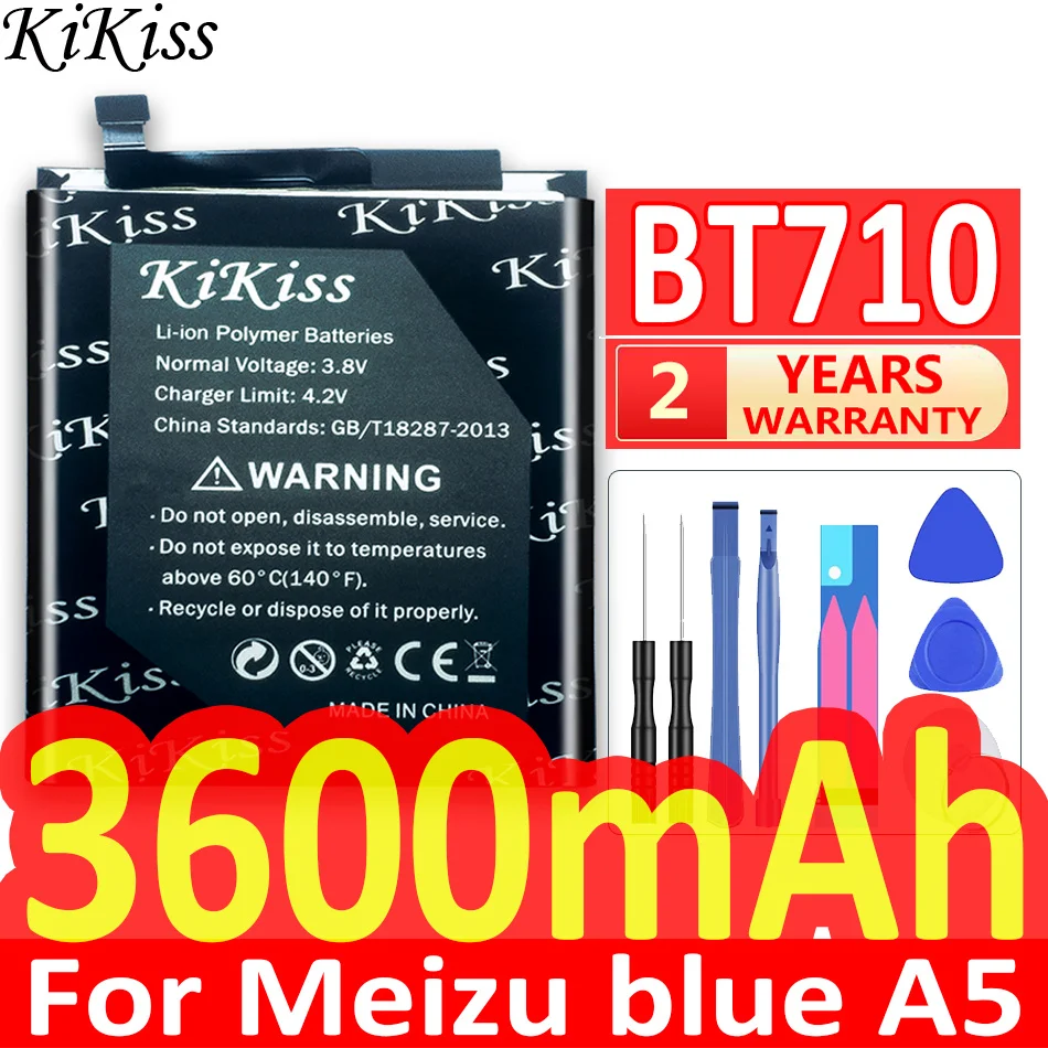 

3600mAh Big Power Battery for Meizu Meizy Blue A5 BT710 Battery M5c M710M M793Q Cell Batterie Bateria Batterij +Tools