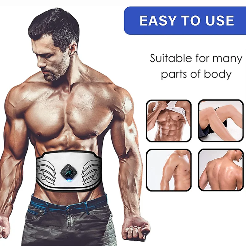 

EMS Abdominal Muscle Trainer Smart Fat-burning Shaping Waist Belt Home Exercise Abdominal Muscle Lose Weight Slimming Massager