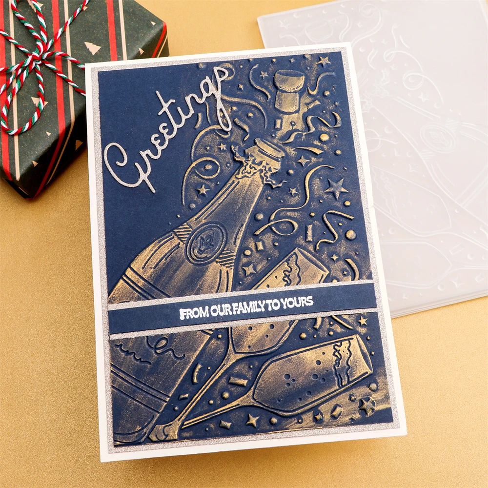 Папка с 3D тиснением винтажный котел на Хэллоуин дрейф-бутылка фон для торта