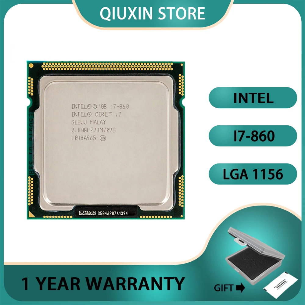 

Intel Core i7-860 i7 860 2.8 GHz Quad-Core Eight-Thread CPU Processor 8M 95W contact to sell i7 870 LGA 1156