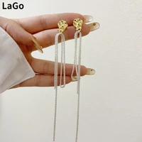 s925 needle fashion jewelry tassel earrings popular design hot selling simply dangle earrings for girl lady gifts