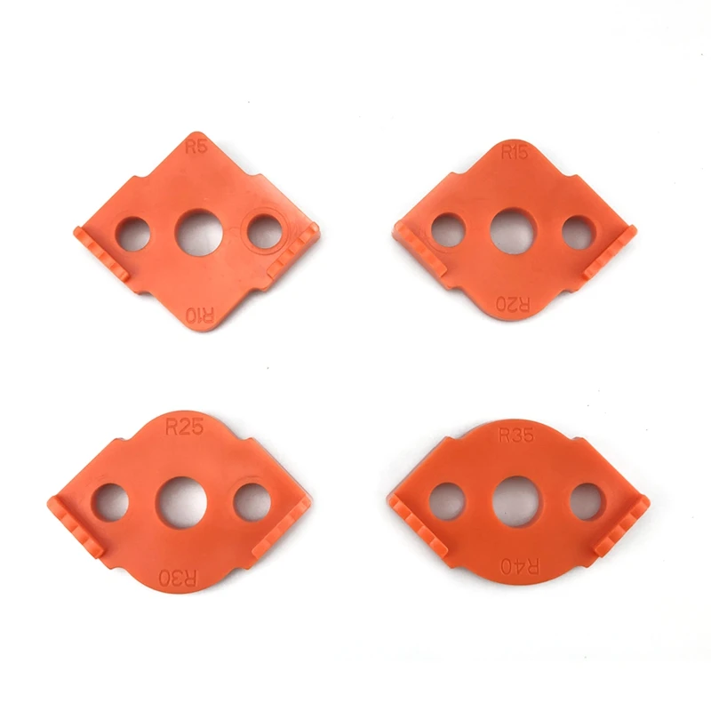 

4 шт. Быстрый локатор деревообрабатывающий станок Угловой радиус шаблоны Jig R5-R40 деревообрабатывающий станок деревообрабатывающий фрезерны...