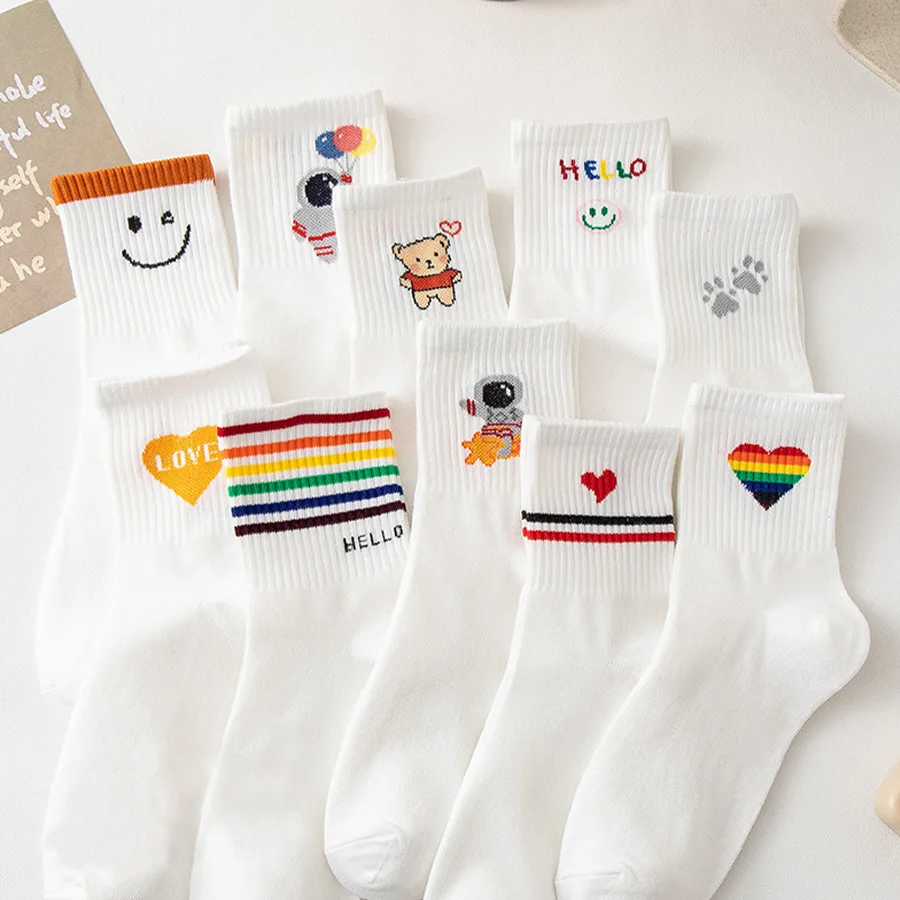 Носки женские короткие 10 пар на осень/зиму