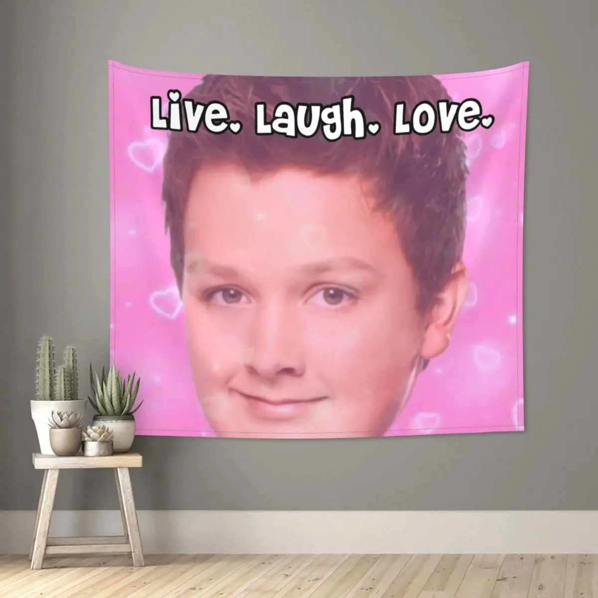 Gibby живой Смех Любовь мемы гобелен настенный хиппи полиэстер гобелены фантазия