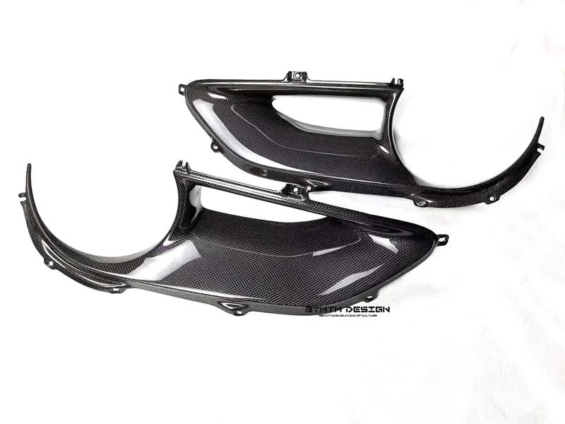 Задний выпускной абажур из сухого углеродного волокна полотняного переплетения