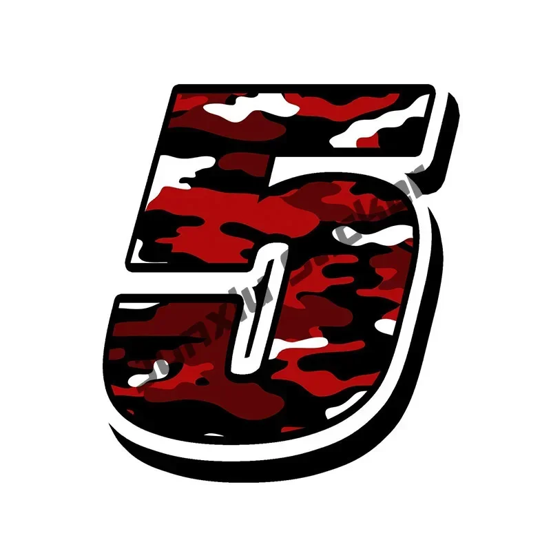 

Наклейка на автомобиль с синими и красными камуфляжными цифрами 0123456789 Наклейка для стайлинга гоночного номера, наклейка на автомобиль, велосипед, ПВХ, автомобильные аксессуары