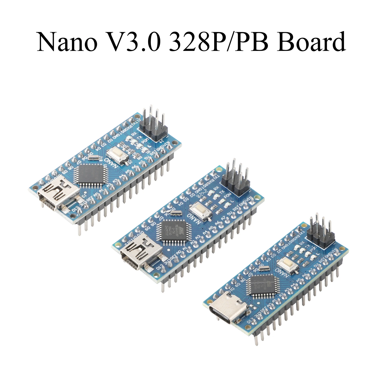 Для Arduino Nano V3.0 макетная плата 328P/328PB микроконтроллер IoT программирование порт