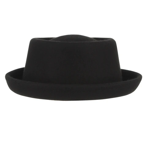 Шляпа-федора GEMVIE для мужчин и женщин, классическая мягкая фетровая шляпа из 100% шерсти с изогнутыми полями, Осень-зима