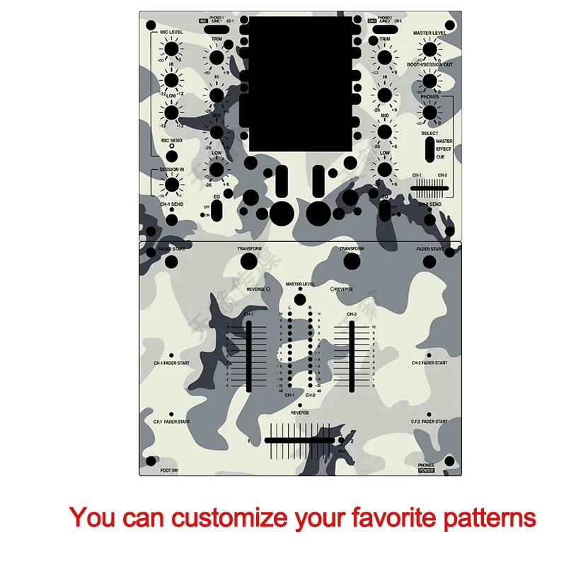 DJM-909 кожа для контроллера pellicola copertura totale наклейка DJ машина защитная пленка узор