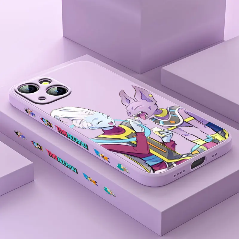 

Anime Dragon Ball Z For Apple iPhone 13 12 Mini 11 Pro XS MAX XR X 8 7 6S SE Plus Liquid Left Silicone Phone Case Fundas Coque