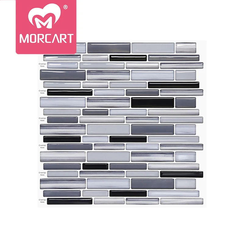 

MORCART 1PCS Peel wall stickers self-adhesive tile adhesive tiles 3d wallpaper home decor Wall decals for Kitchen Bathroom Room