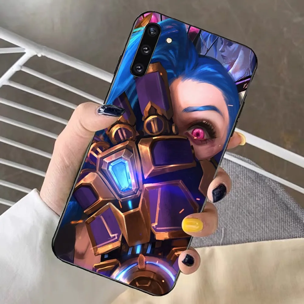 Anime Arcane Jinx-Vi Phone Case For Samsung Note 8 9 10 20 pro plus lite M 11 30 21 31 51 A 22 42 02 03