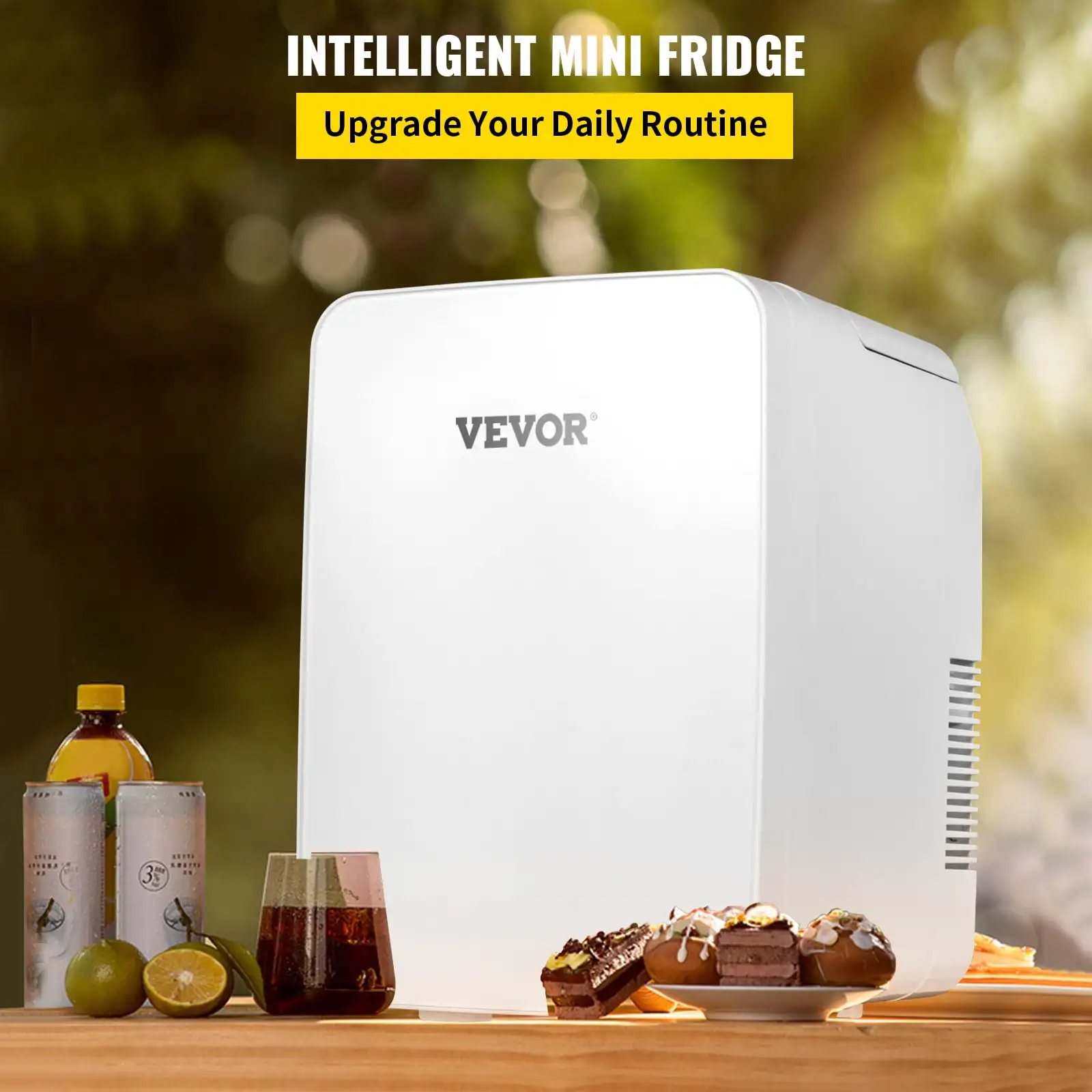 

Mini Fridge 10L Portable Cooler Warmer Skincare Fridge Compact Refrigerator for Bedroom Office Car Boat Dorm Skincare (110V/12V)