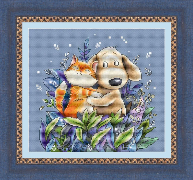 Набор для вышивки крестом домашнего декора ручной работы своими руками букета