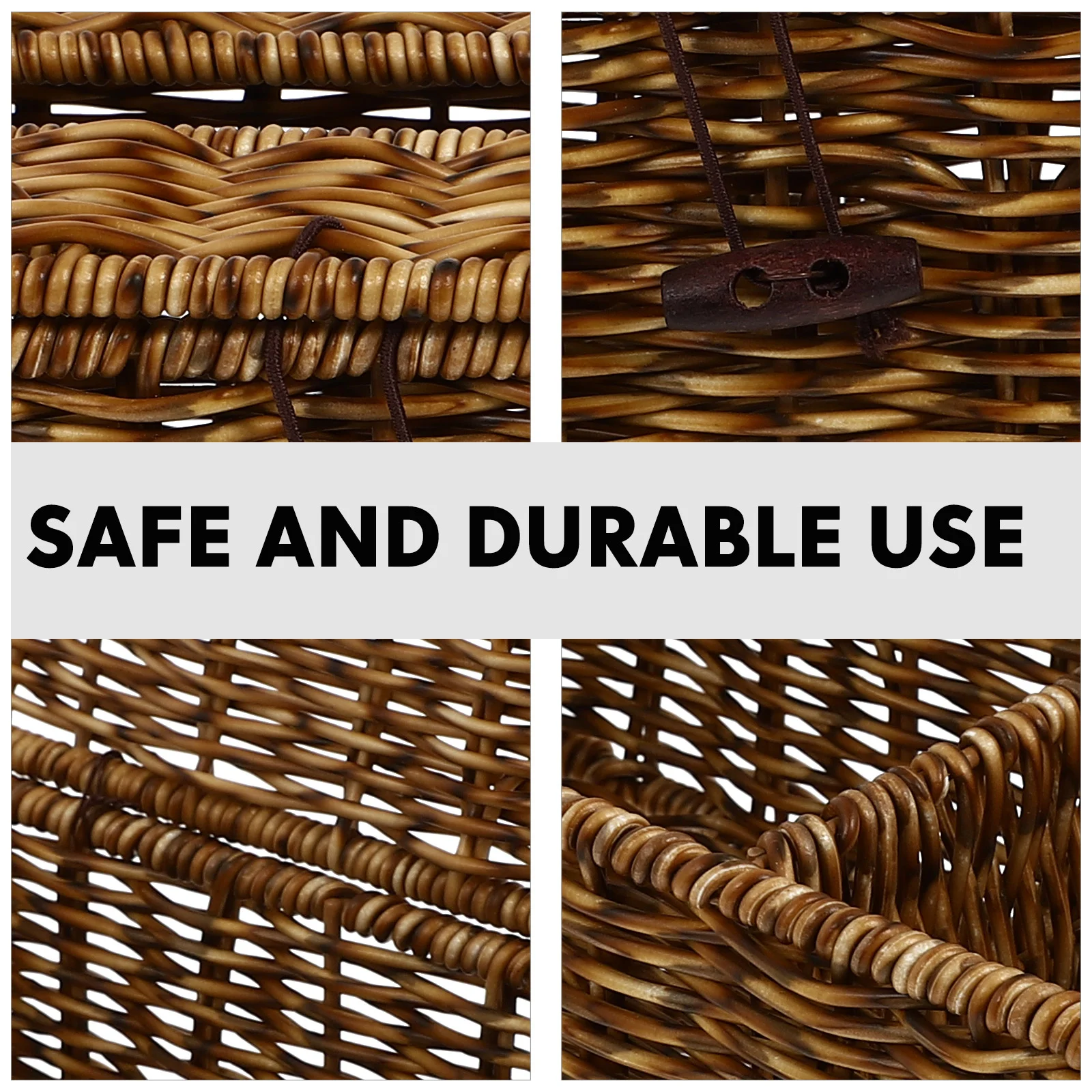 

Box Tissue Holder Napkin Cover Rattan Wicker Paper Storage Woven Home Square Dispenser Basket Facial Seagrass Desktop Organizer