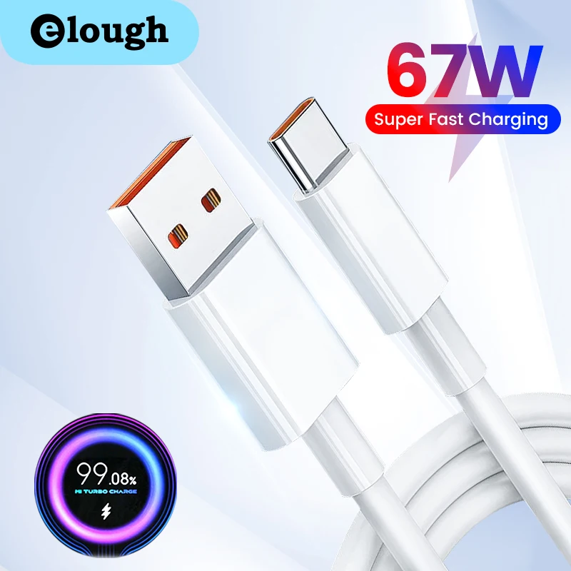 

67W Type C Fast Charging Cable USB C Cable Date Cord For Xiaomi Mi 12 Redmi POCO Samsung Hawei Phone Charger USB Cable
