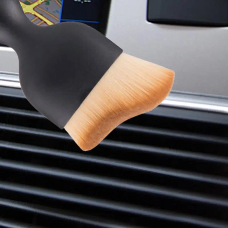 

Car Detail Brush Automobile Interior Cleaning Brush Gap Soft Detailing Curved Brush Air Conditioner Air Outlet Dust Removel Tool