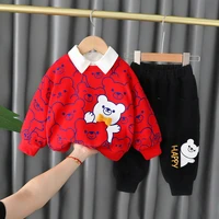 spring autumn baby fashion clothes set kid boys girls top and pants 2pcs children infant clothing set toddler cotton sportswear