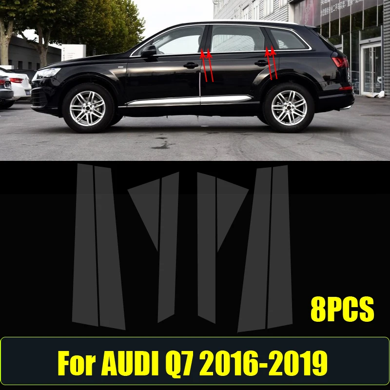 Column Car Stickers For Audi Q7 2016-2019 Auto Styling Accessories LED Headlight Precut Film Invisible Covers Panel Column Car Stickers For Audi Q7 2016-2019 Auto Styling Accessories LED Headlight Precut Film Invisible Covers Panel