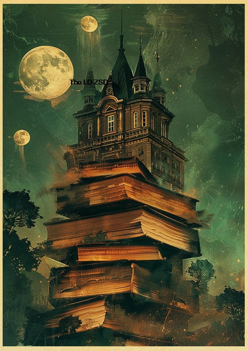 

Темная школьная картина Lanxihaibao