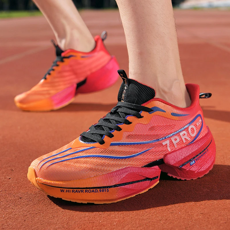 Carbon Plate Marathon Shoes Men Casual Sneakers Air Cushion Comfortable Luxury Lightweight Sports Running Tenis Hiking Footwear
