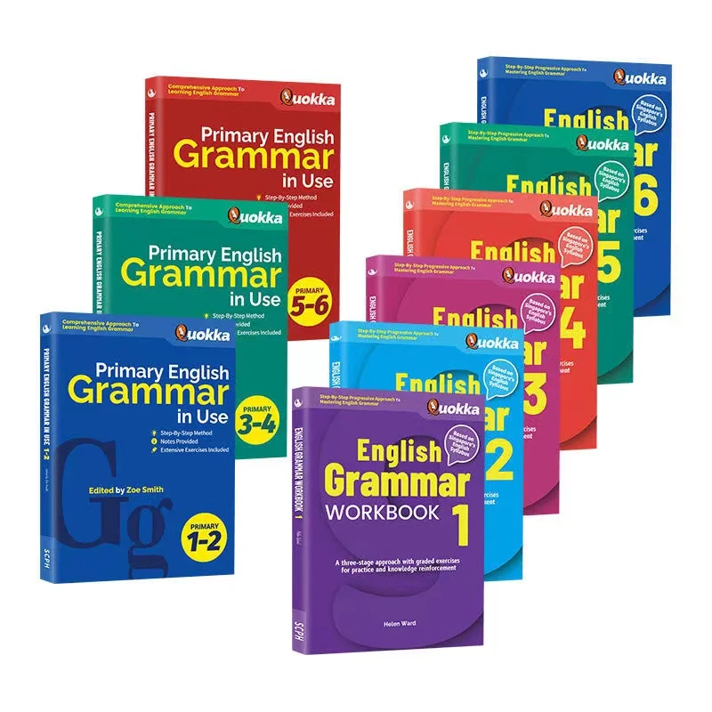 9Volumns/Set Sap Writing Book Grade 1-6 Primary English Grammar in Use Operation Books Notebooks Excercises Book For Kids