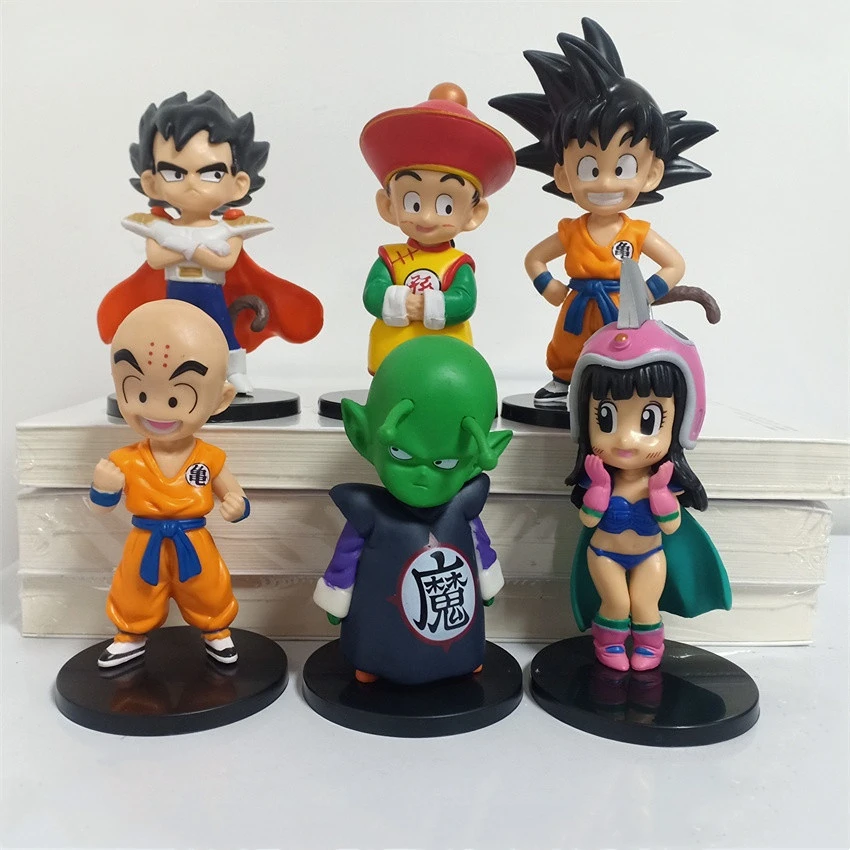 

21 styles Anime Dragon Balls Figures Q Version Son Goku Son Goten Son Gohan Vegeta Chichi PVC Action Models Toys Gift 7-19CM