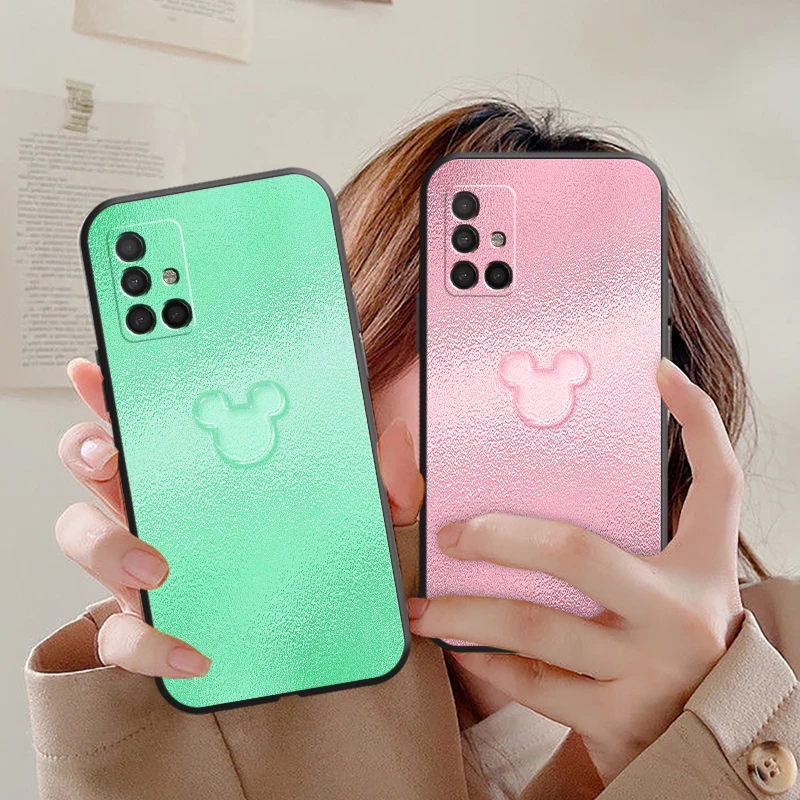 

Disney Mickey Phone Cases For Samsung S20 S21 FE Plus Ultra Unisex Back Cover Original TPU Protective Soft Funda Luxury Ultra