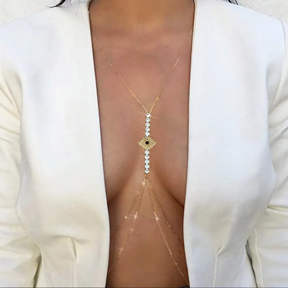 

Luxury Women Bikini Body jewelry Summer Beach necklace Body waist Belly Chains For Women Clothing Accessories