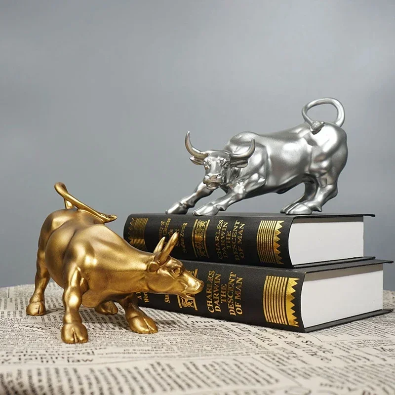 Настенная улица бык потенциал талисман на рынке Золотая искусственная