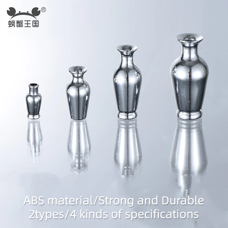 

New 5pcs Model Vase ABS plastic Silver Plated Vase building model material DIY sand table micro landscape matching material