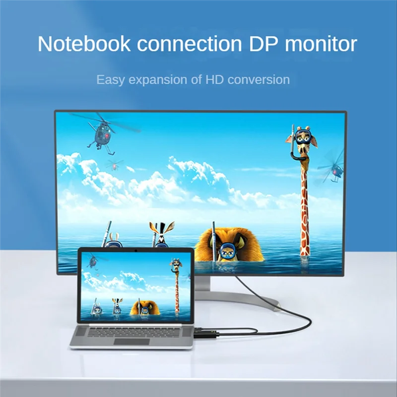 HDMI-совместимый кабель-переходник папа на мама Displayport 4K при 60 Гц