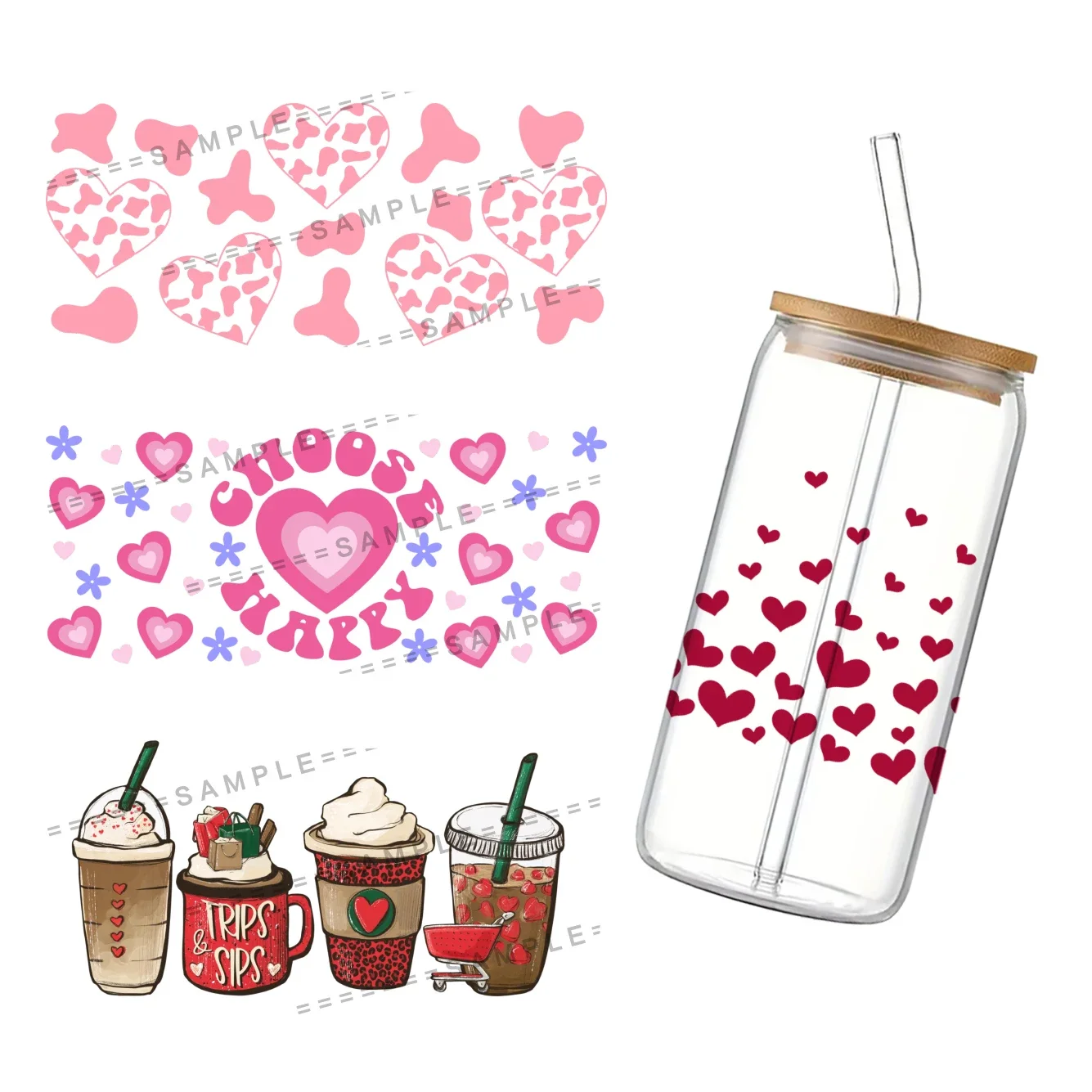 Валентинка для чашки Libbey 16 унций