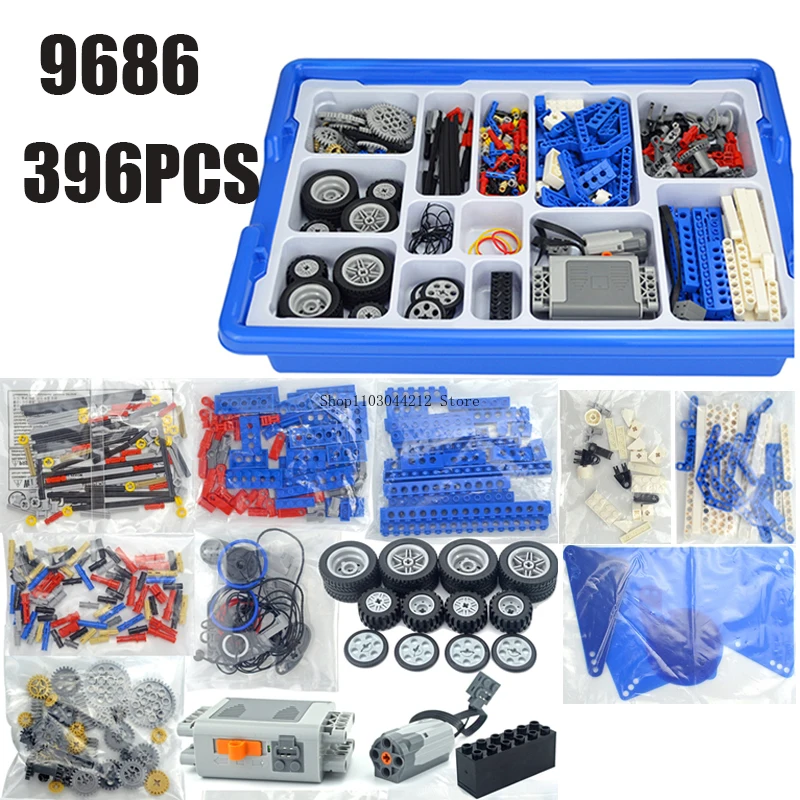 

9686 технические детали, многотехнологичные детали MOC, детали для обучения студентам, набор силовых функций для детей, обучающий Leduo