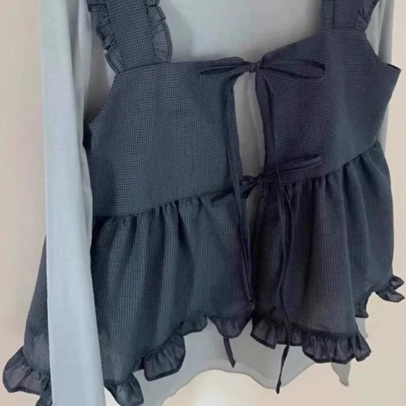 Футболка Matakawa женская из 2 предметов милая Модная рубашка в Корейском стиле с