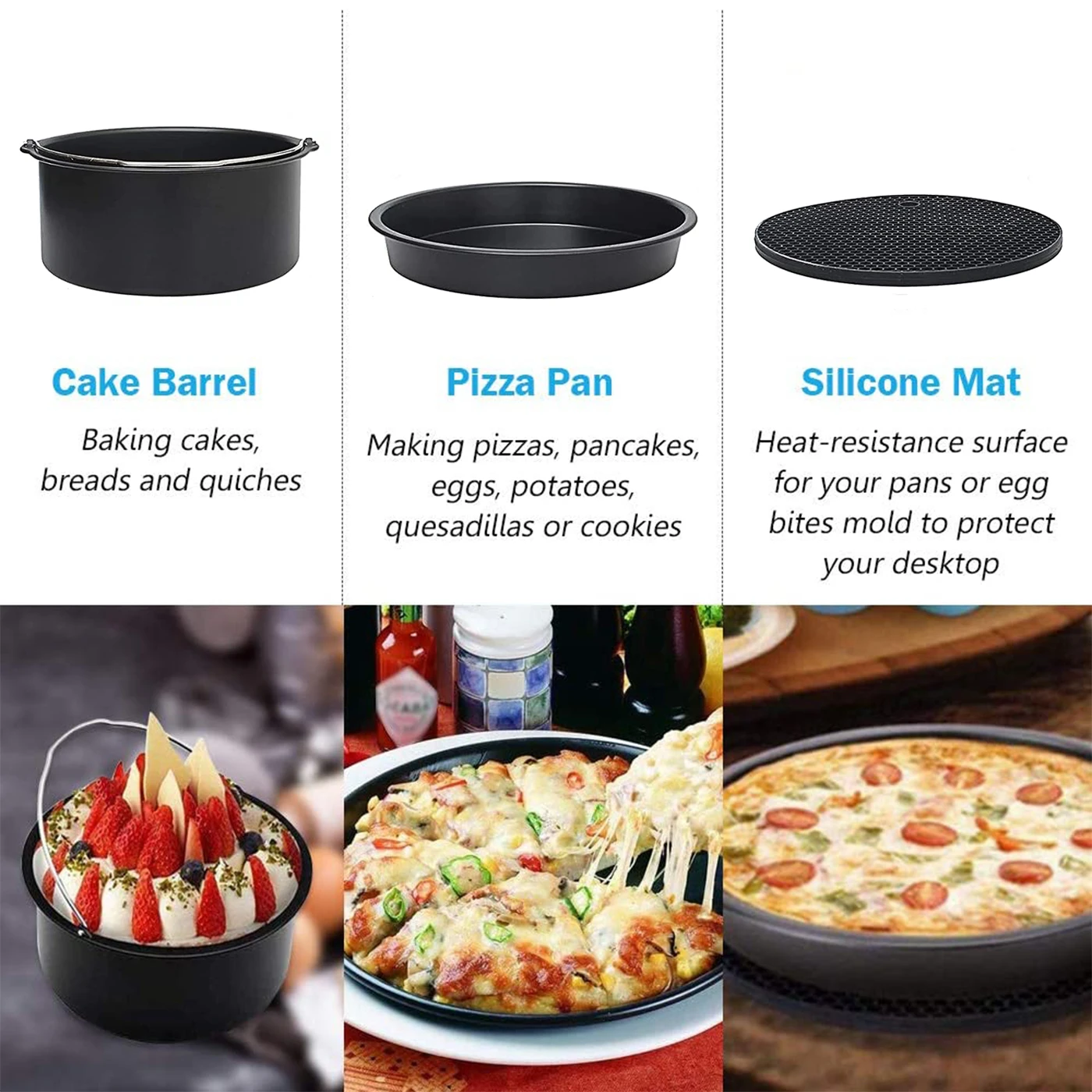 Набор аксессуаров для фритюрницы комплект из 6/7/8 дюймов металлический держатель